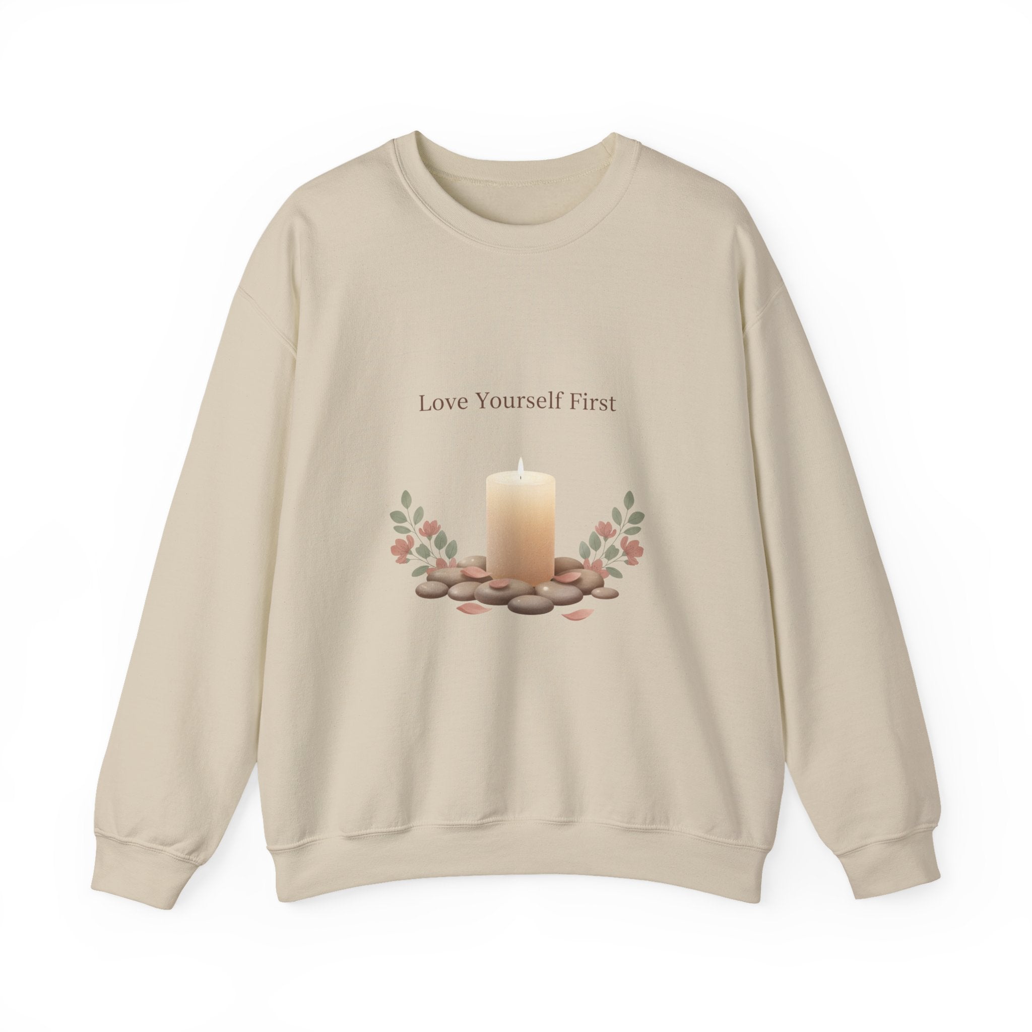 Love Yourself First Sweatshirt | Self Care Valentine, Cozy Mindful Apparel