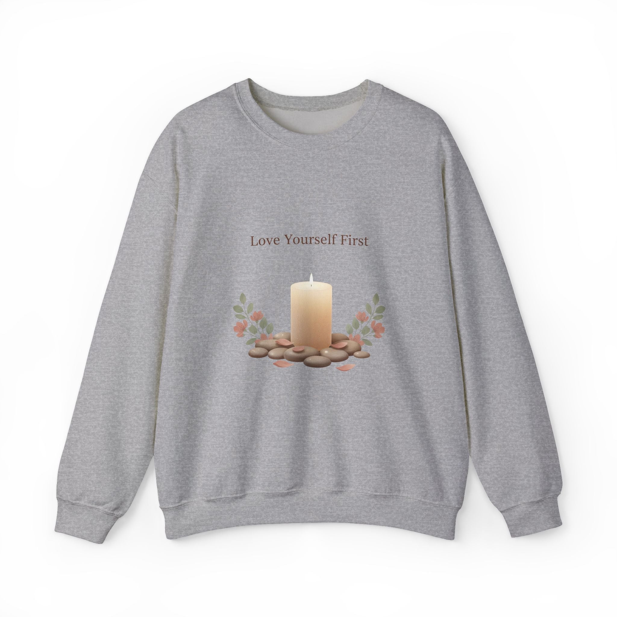Love Yourself First Sweatshirt | Self Care Valentine, Cozy Mindful Apparel